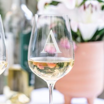 Wijnglas met Monogram en Naam