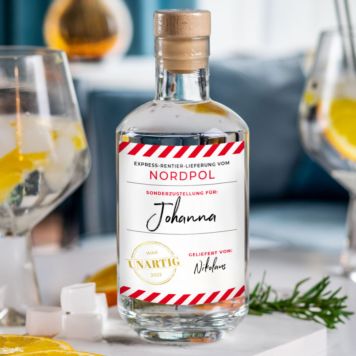 Personalisierbarer Glühgin mit Name