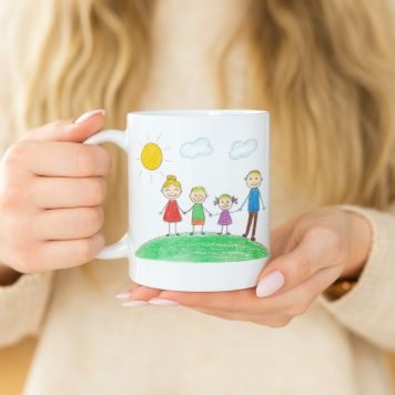 Gepersonaliseerde mok met jouw tekening