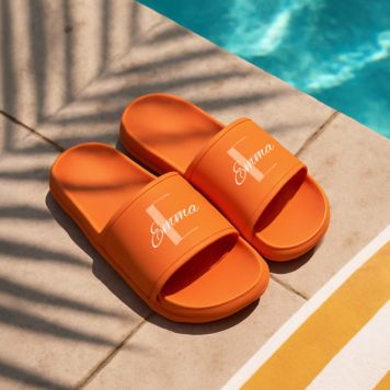 Gepersonaliseerde badslippers met monogram