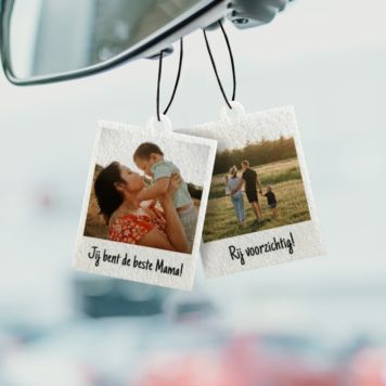 Polaroid-look Gepersonaliseerde Geurhanger set van 2