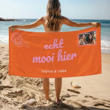 Gepersonaliseerde handdoek ansichtkaart