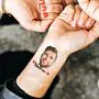 Gepersonaliseerde Nep Tattoos met Foto en Tekst set van 6