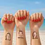 Gepersonaliseerde Nep Tattoos met Foto en Tekst set van 6