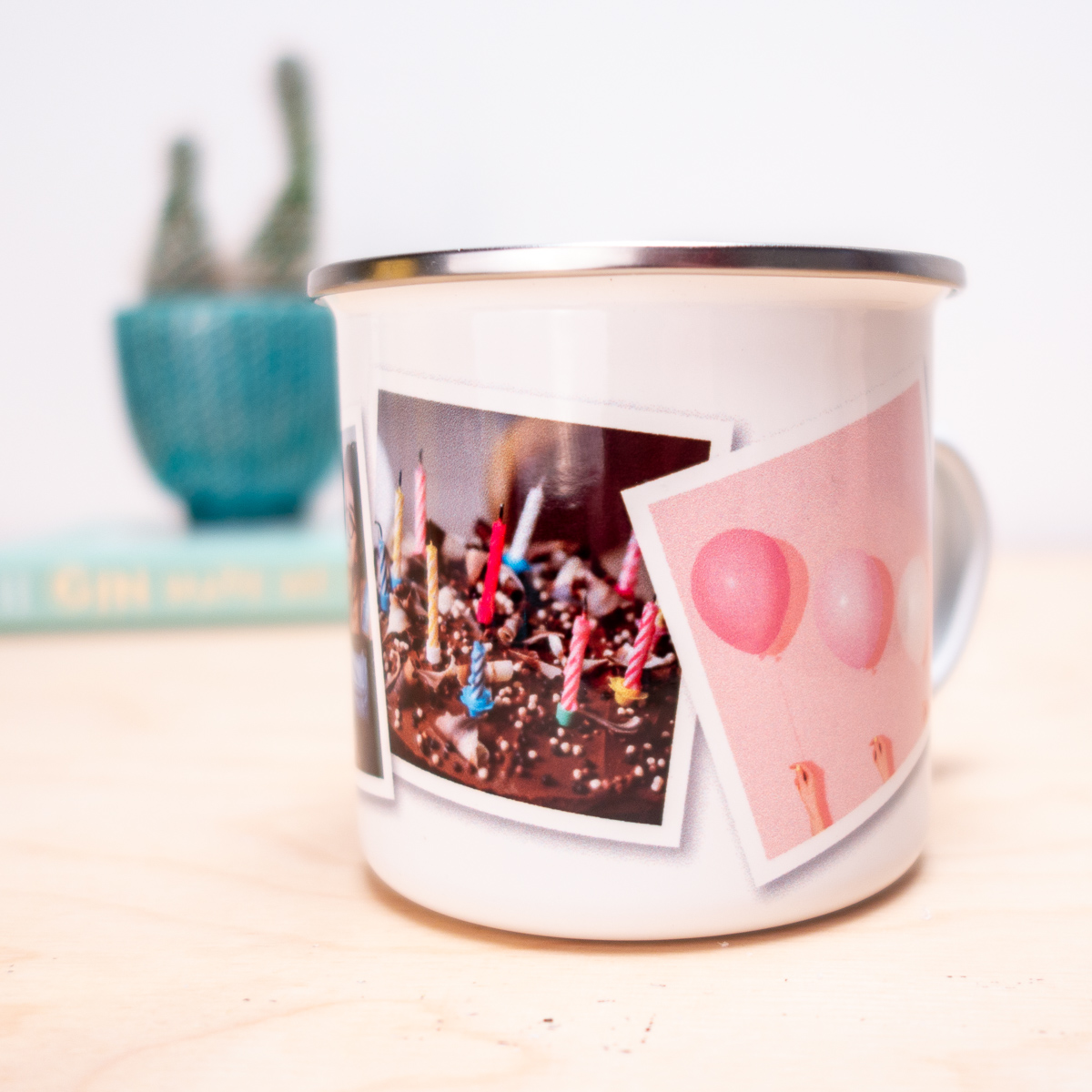 Personaliseerbare Metalen Mok met foto’s