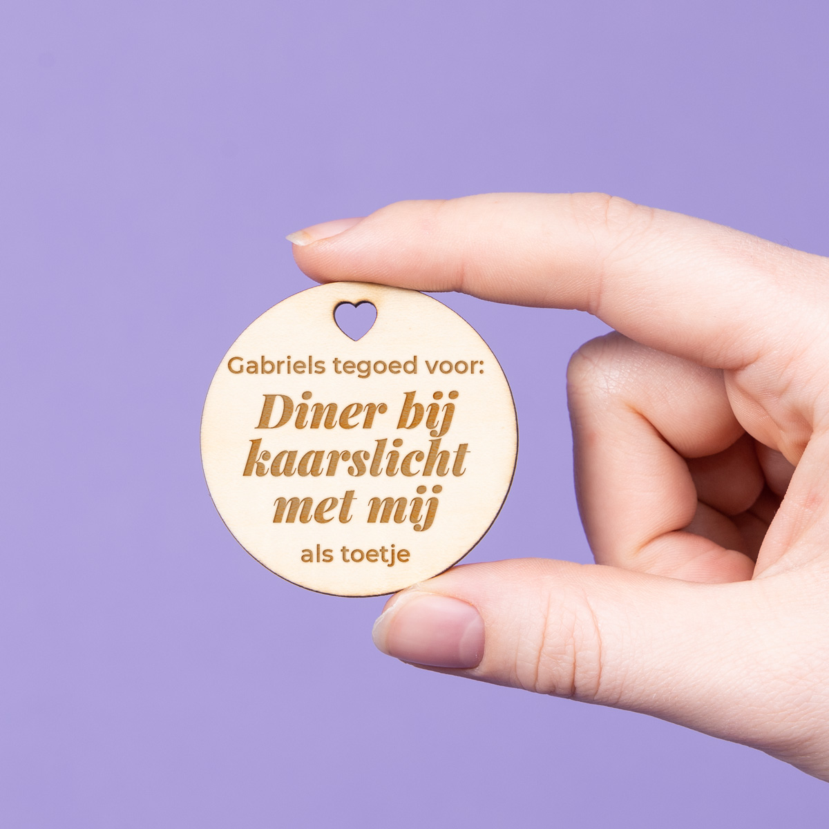 Houten Munten - Set van 5