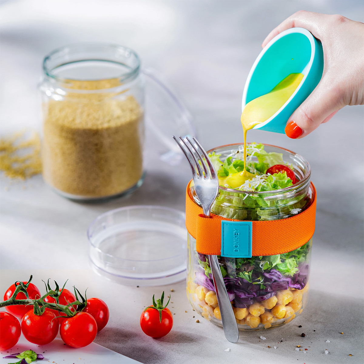 Yoghurt Beker of Lunchpot met 2 compartimenten