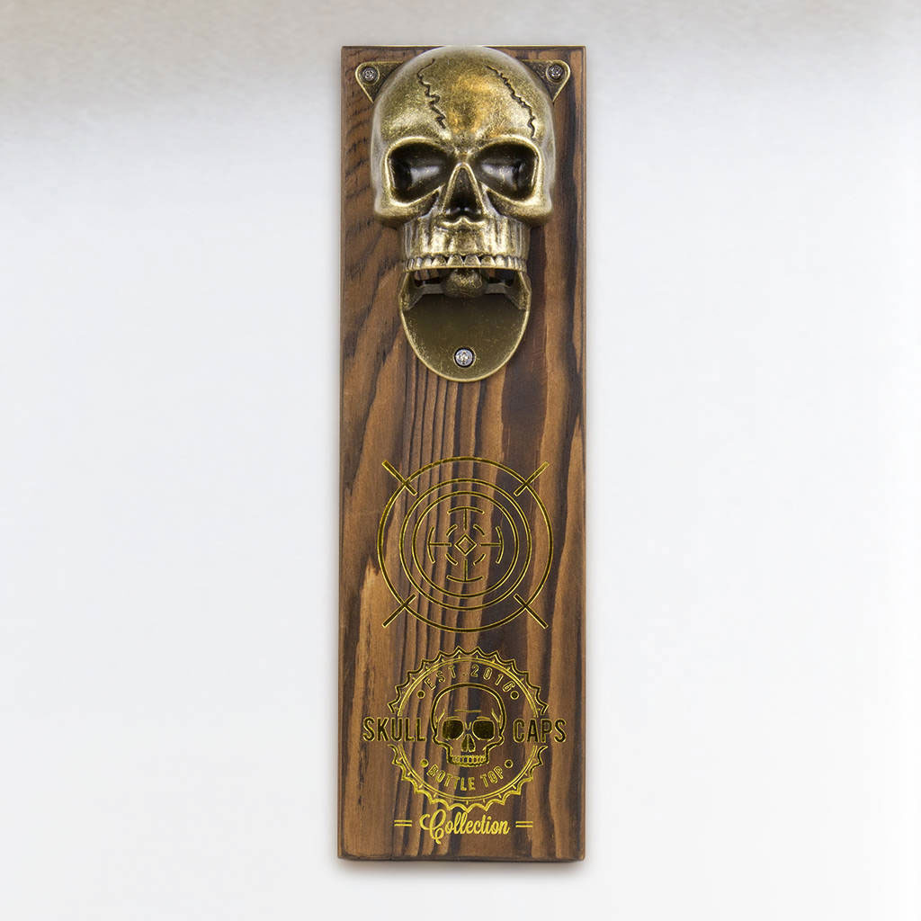 Magnetische doodskop flesopener