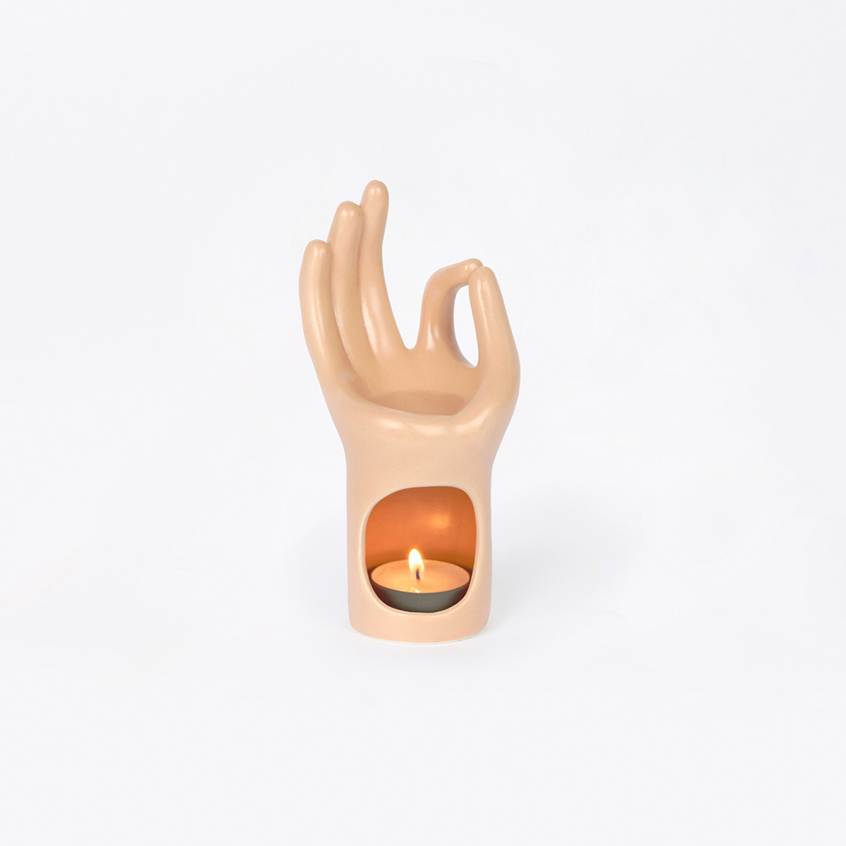 Om Yoga Handgebaar Oliebrander