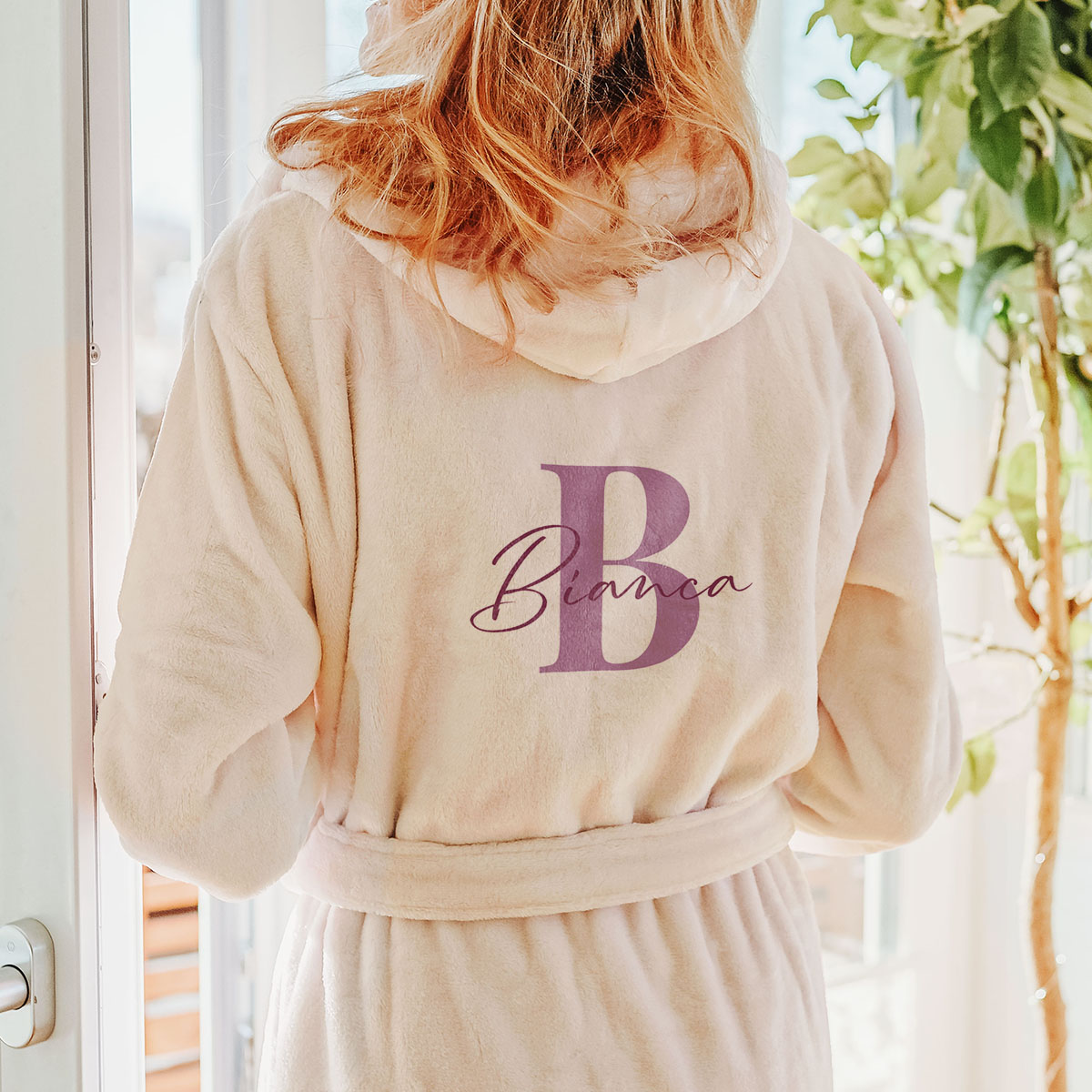 Gepersonaliseerde badjas met monogram en naam, Grappige cadeaus, Romantisch cadeau, Huwelijkscadeau, Kleine cadeautjes, Cadeau, Cadeau idee