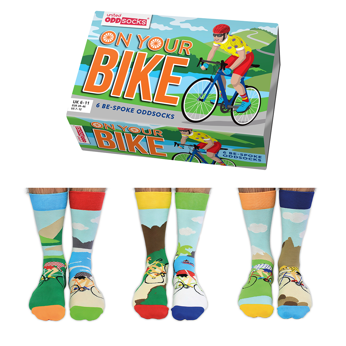 Fietssokken On Your Bike Oddsocks