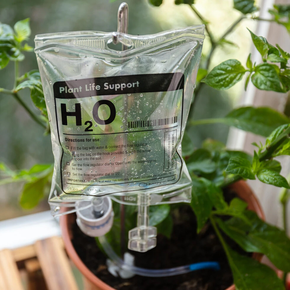 Nood-irrigatie voor planten