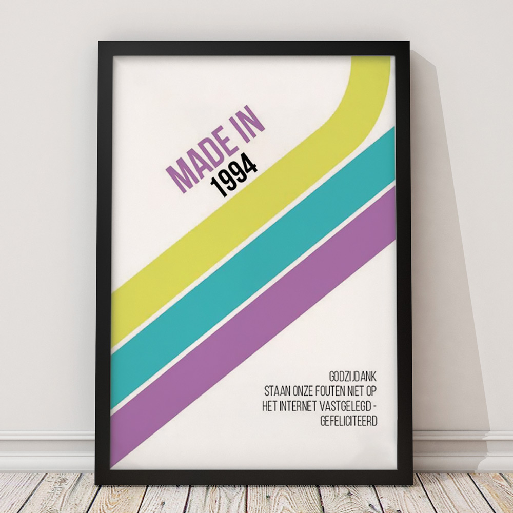 Personaliseerbare poster verjaardag