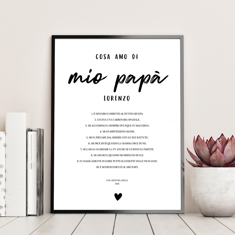 Personaliseerbare poster – waarom ik van jou hou