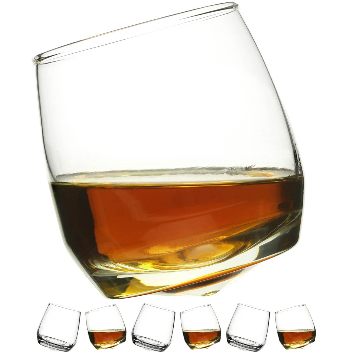 Rocking Whiskyglazen, set van 6 stuks