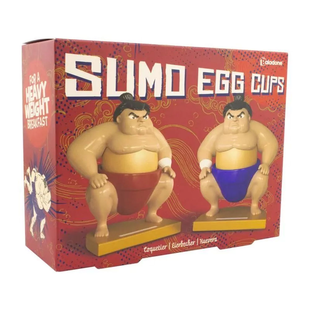 Sumoworstelaar eierdopjes in set van 2