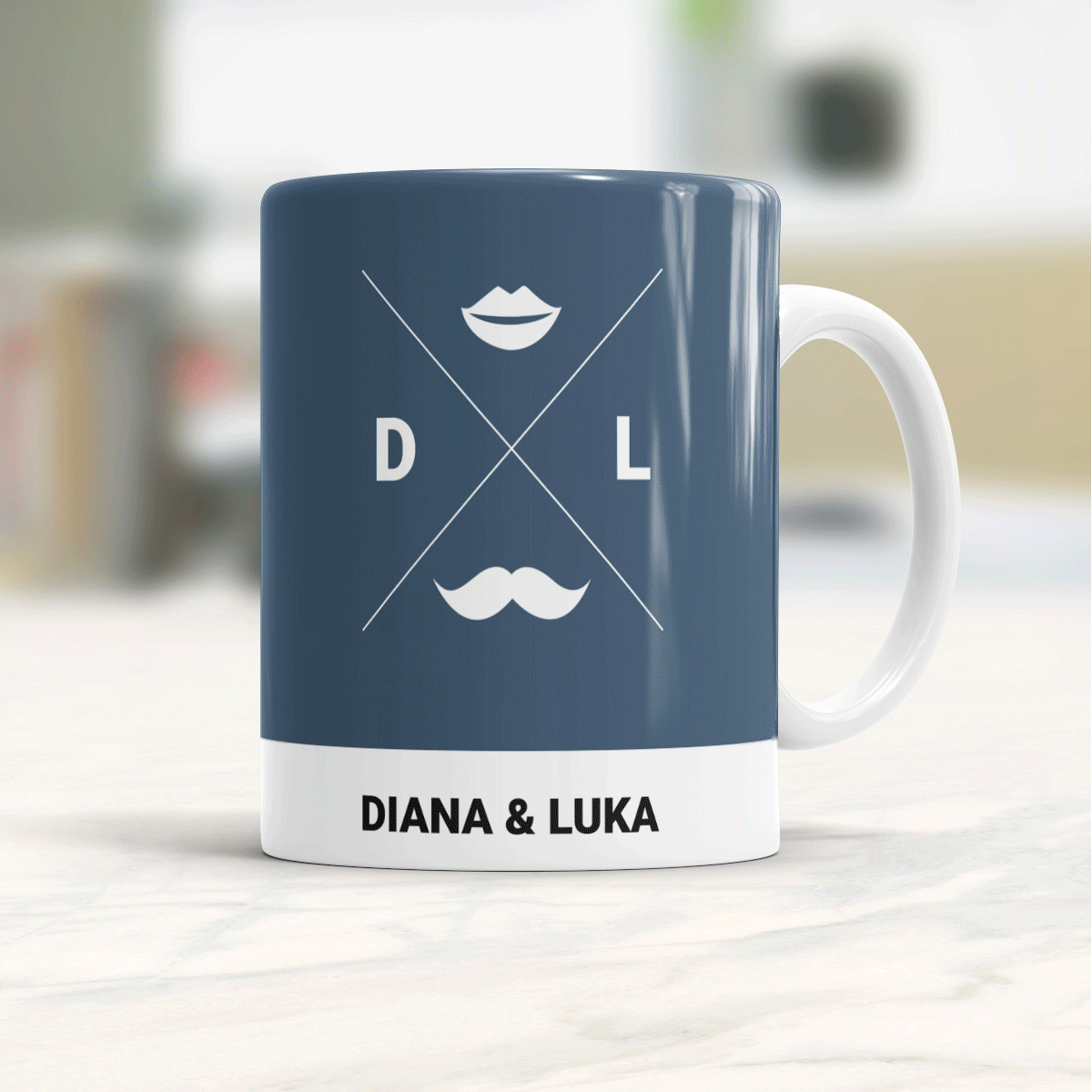 Personaliseerbare hipster tas voor twee