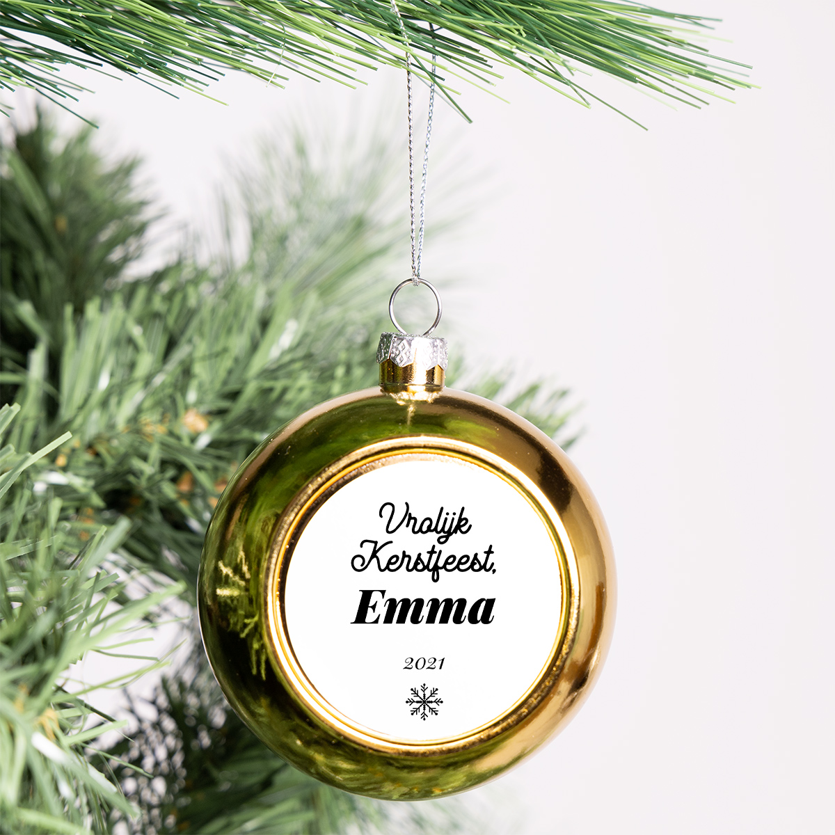 Kerstbal met Tekst