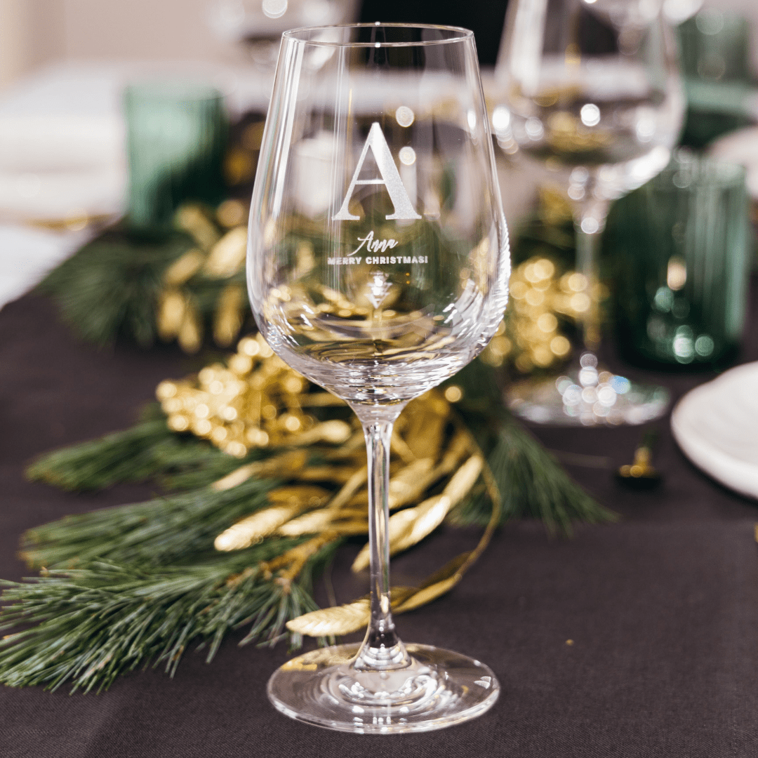Wijnglas met Monogram en Naam