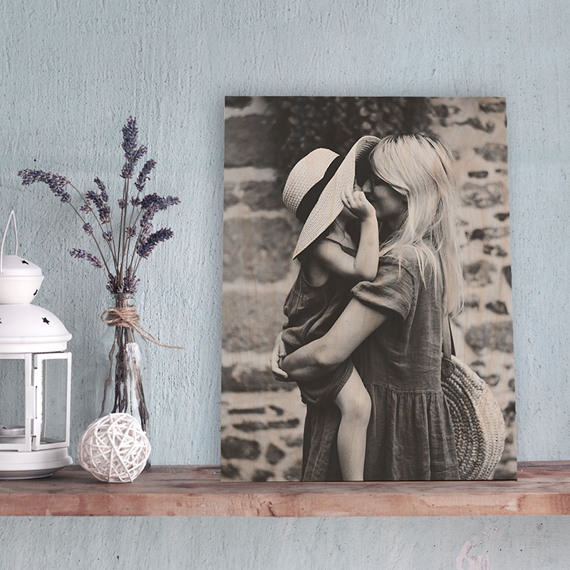 Personalisierbares Foto Holzbild cadeau_voor_mama_foto_op_hout