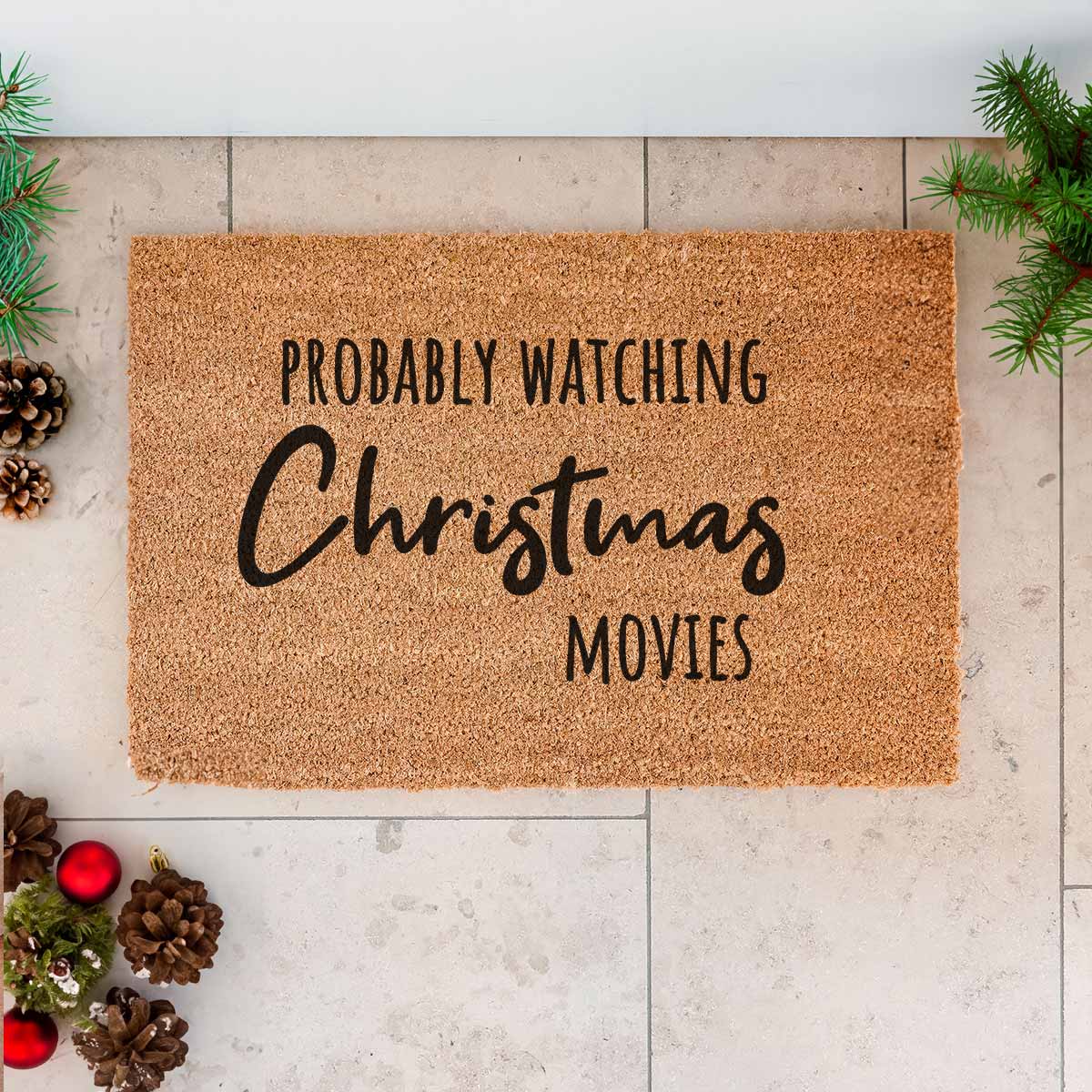 Kokosmat Deurmat met Tekst Gepersonaliseerd Weihnachtsgeschenke personalisiertes Fußmatte