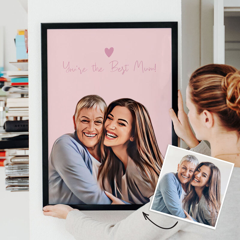 Digitale Illustratie van Foto Poster