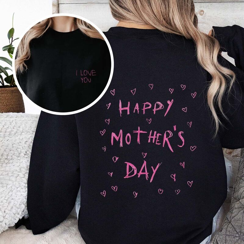 Gepersonaliseerde trui met jouw tekening voor- en achterkant