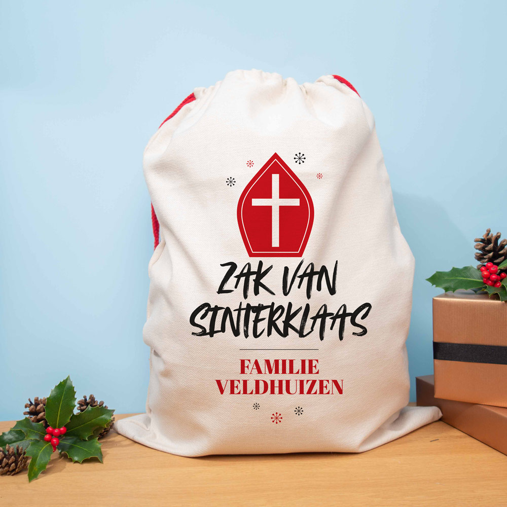 Sinterklaas cadeautjes - personaliseerbare zak van Sinterklaas Sinterklaas cadeautjes - personaliseerbare zak van Sinterklaas