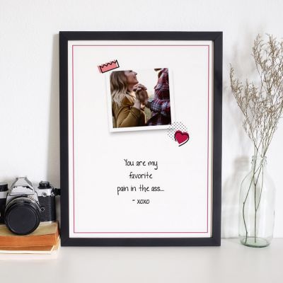 Personaliseerbare poster met foto en quote Personaliseerbare poster met foto en quote