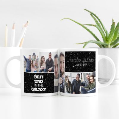 Personaliseerbare mok met 5 foto’s en tekst Personaliseerbare mok met 5 foto’s en tekst