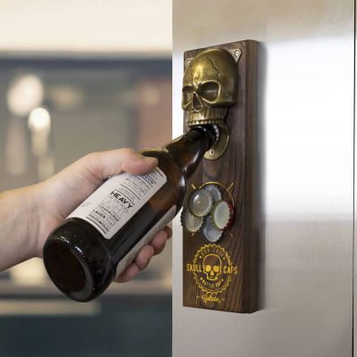 Magnetische doodskop flesopener Magnetische doodskop flesopener