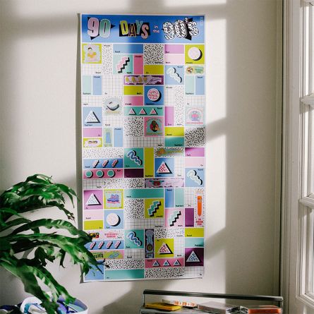 Scratch poster – 90 dagen in de Nineties