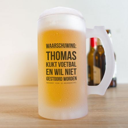 Bierpul voor voetbalfans