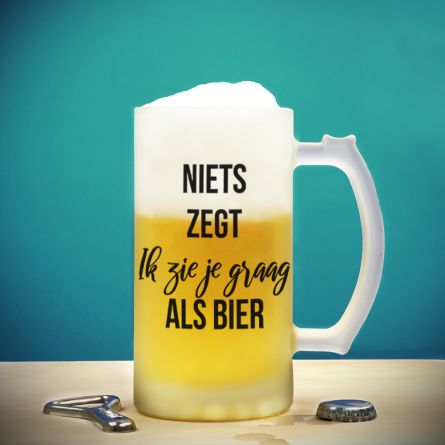Bierpul met 4 tekstregels