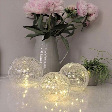 LED lichtset van gebroken glas