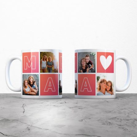 Personaliseerbare mama mok met foto’s