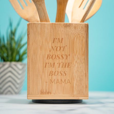 Personaliseerbare kooklepel set incl. box met tekst