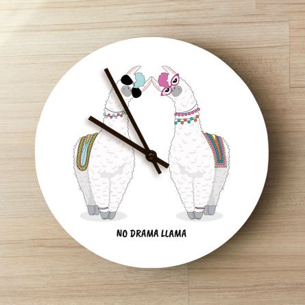 Personaliseerbare Lama Klok