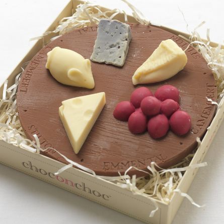 Kaasplank van chocolade