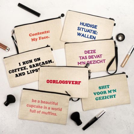 Personaliseerbaar make-up tasje