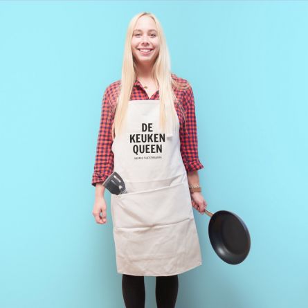 Personaliseerbaar keuken schort – de keuken rebel