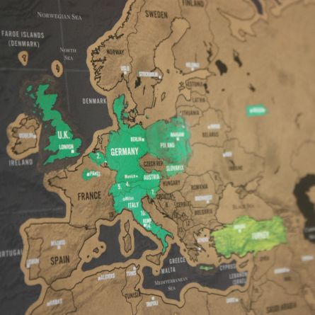 Kras-wereldkaart Scratch Map Deluxe