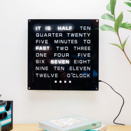 LED WORD Klok Maxi