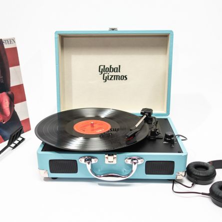 Retro koffer platenspeler