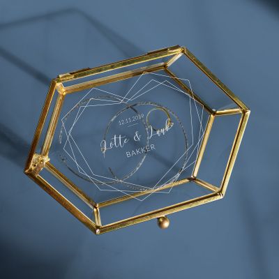Cadeau met naam - Personaliseerbare box voor bruiloft