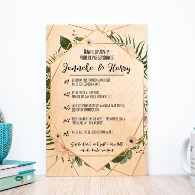 Personaliseerbaar goed advies op hout Personaliseerbaar goed advies op hout