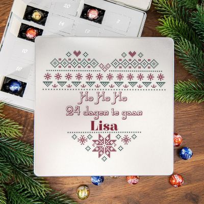 Adventskalender – Metalen pralinedoosje met hart Adventskalender – Metalen pralinedoosje met hart