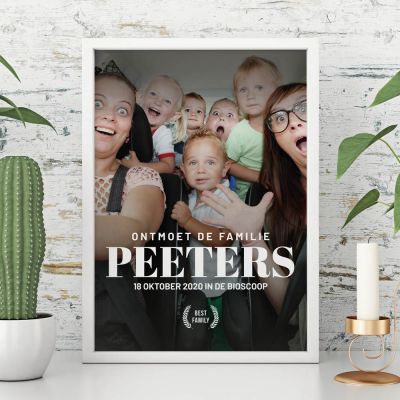 Personaliseerbare poster in filmposter stijl Personaliseerbare poster in filmposter stijl