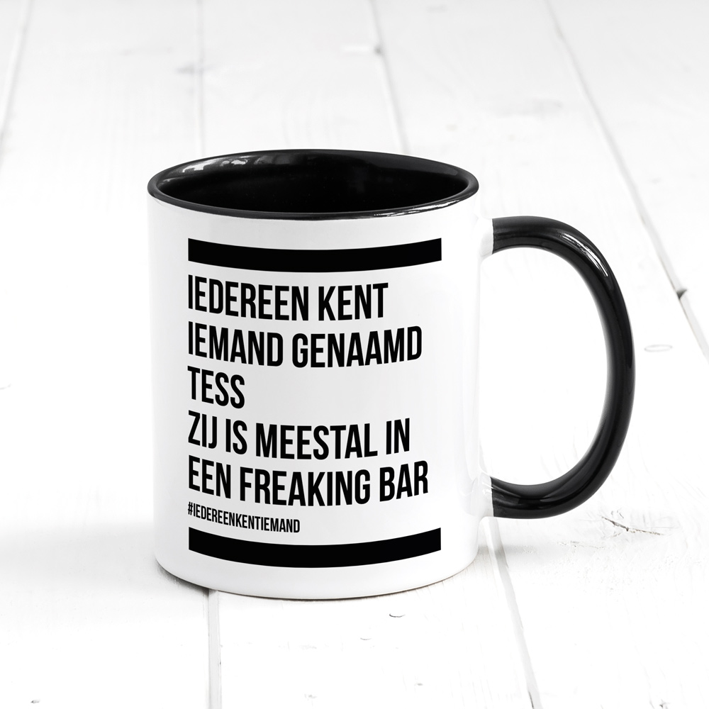 Personaliseerbare Mok Iedereen Kent huismerk kopen in de aanbieding