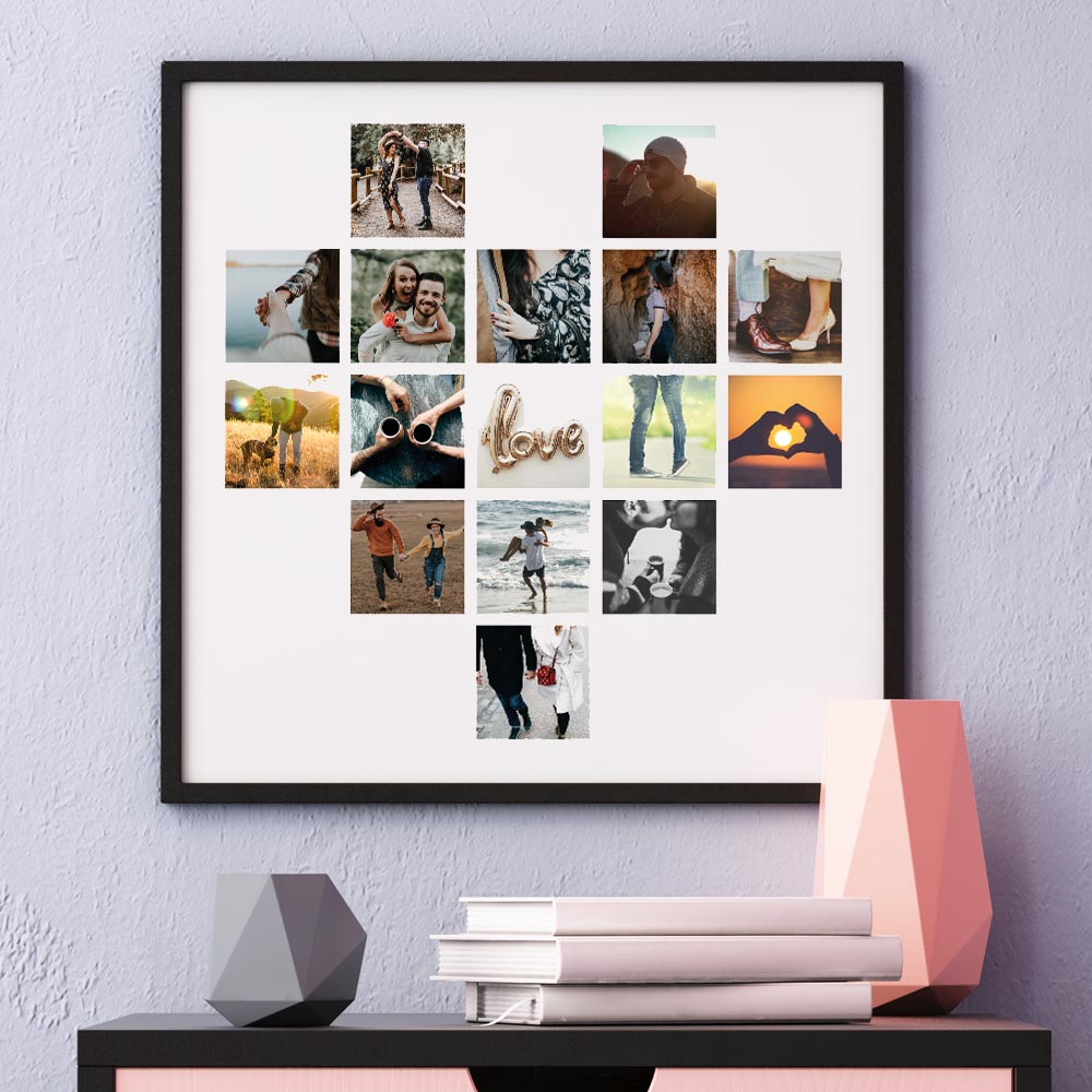 Personaliseerbare Poster Met Foto Hartje huismerk kopen in de aanbieding